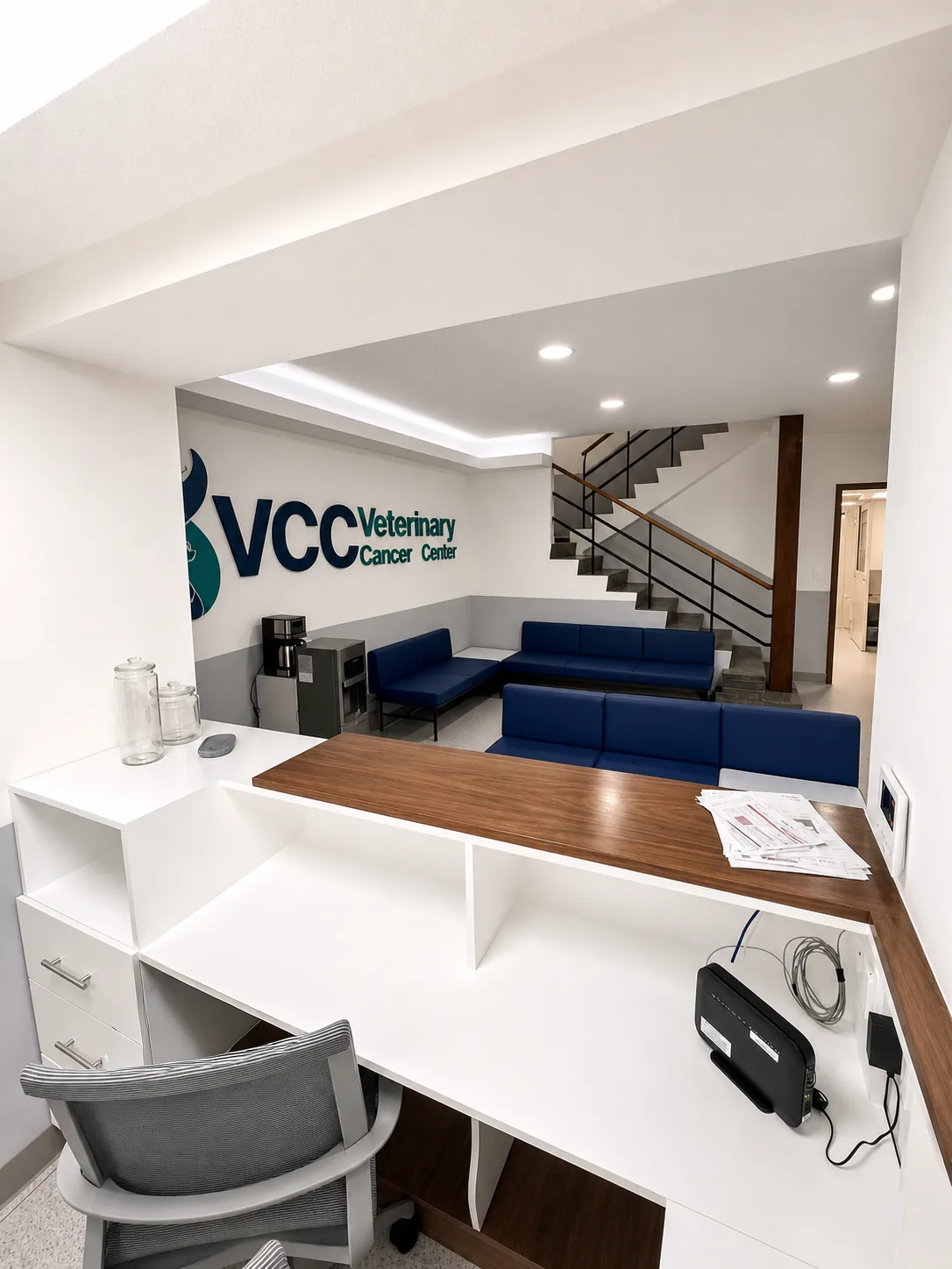 Recepción y escaleras VCC